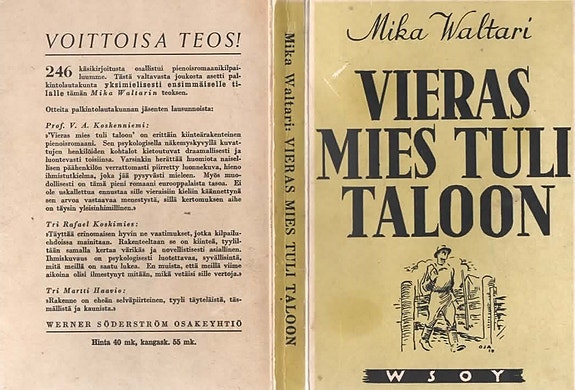 Mika Waltari: Vieras mies tuli taloon.  Tähdet kertovat, komisario Palmu.
