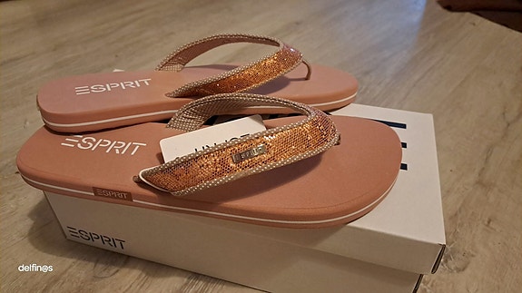 Esprit ruusukullan sävyiset sandaalit 38 ovh 29e
