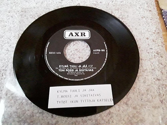 Toni Rossi ja Sinitaivas 7" Kylmä tuuli ja jää