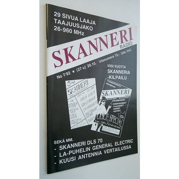 Skanneri radio lehtiä