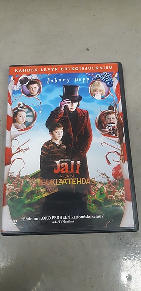 Hyväkuntoinen Jali ja suklaatehdas DVD-elokuva