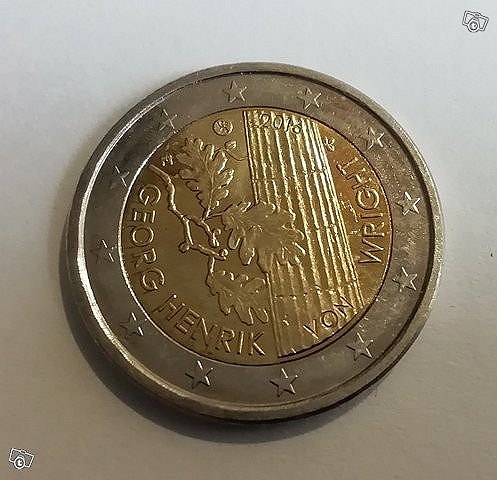 Suomi 2 € 2016, Georg Henrik von Wright