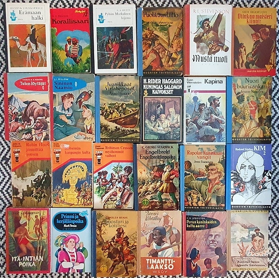 24 kpl Nuorten kirjojen klassikkoja
