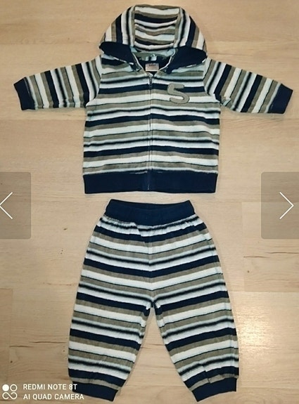 Kappahlin velour puku kokoa 74