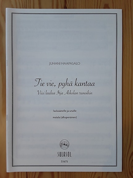 Nuotti: Haapasalo: Tie vie, pyhä kantaa,  laulu, urut