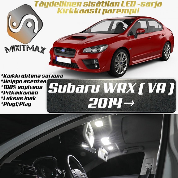 Subaru WRX (VA) Sisätilan LED -muutossarja – 8 kpl – Plug & Play