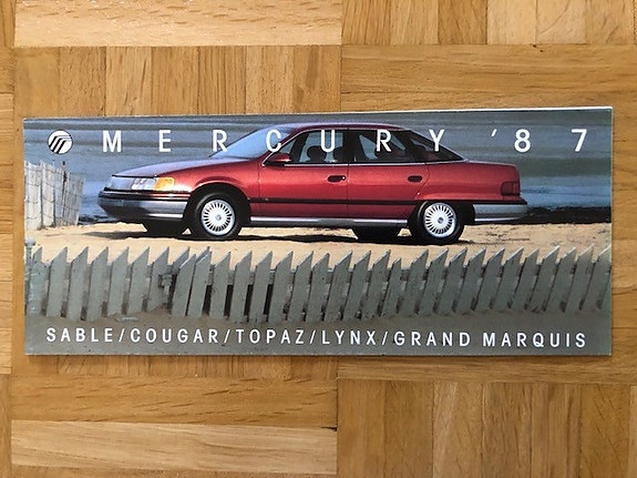 Esite Mercury mallisto 1987 Grand Marquis Sable ym