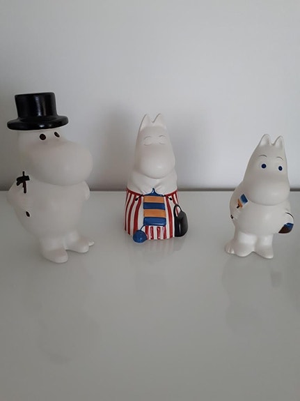 Arabia Muumipappa,-mamma,-peikko figuurit, 60e/kpl