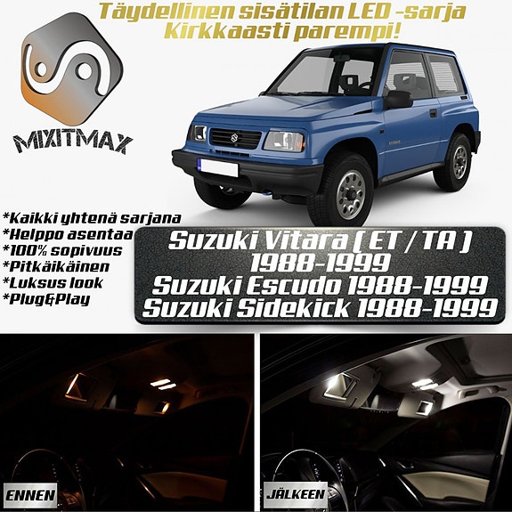 Suzuki Vitara / Escudo Sisätilan LED -muutossarja – 6 kpl – Plug & Play