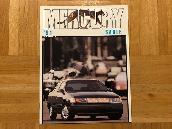 Esite Mercury Sable vuodelta 1991