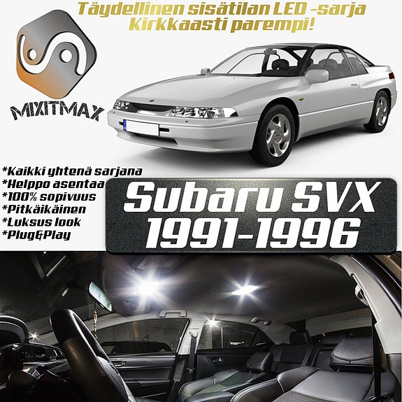 Subaru SVX Sisätilan LED -muutossarja – 11 kpl – Plug & Play