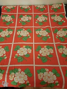 Retro kukka kangas 112x135cm