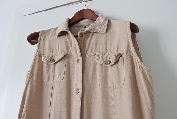 Hihaton beige hellemekko, koko 44