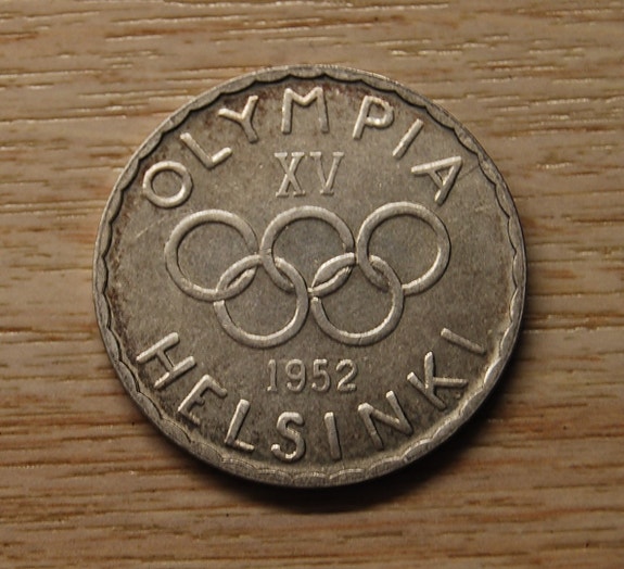 500 Mk 1952 Helsingin Olypialaiset Hopeaa