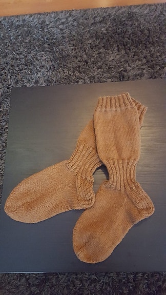 Villasukat, 44/45, ruskeat