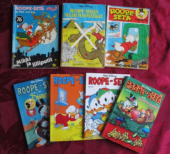 Roope-setä -taskukirjoja / taskulehti
