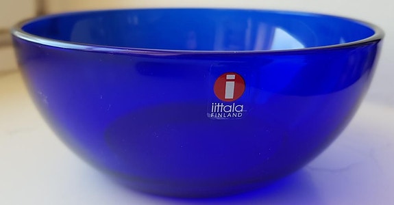 Iittala Kaj Franck Kartio sininen jälkiruokakulho