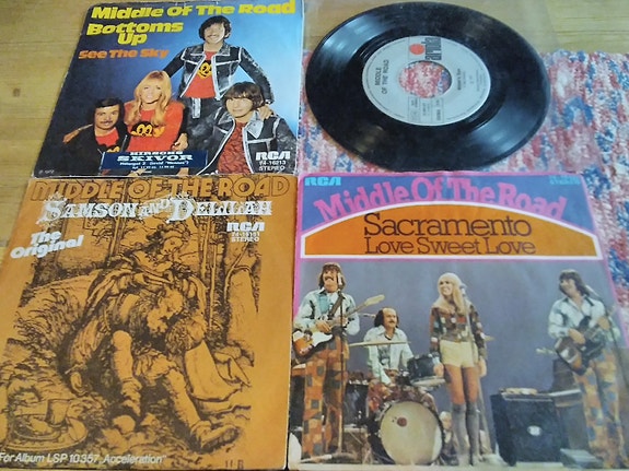 8 kpl Middle Of The Road 7" Single levy