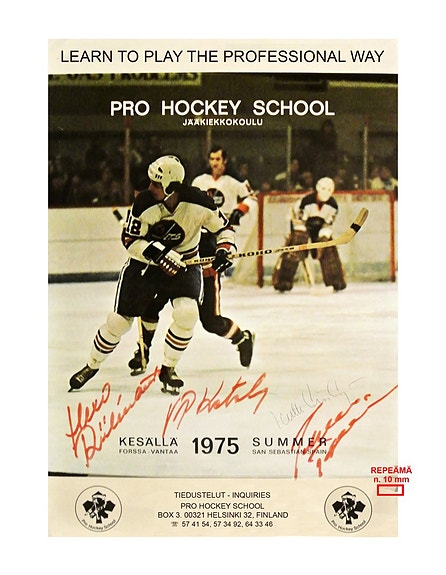 Pro Hockey School 1975 Juliste 62 x 43 cm - Ilmainen Toimitus