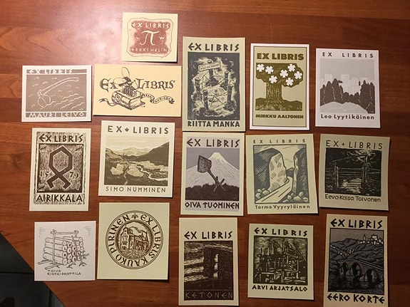 Ex libris (setti 16 kpl)
