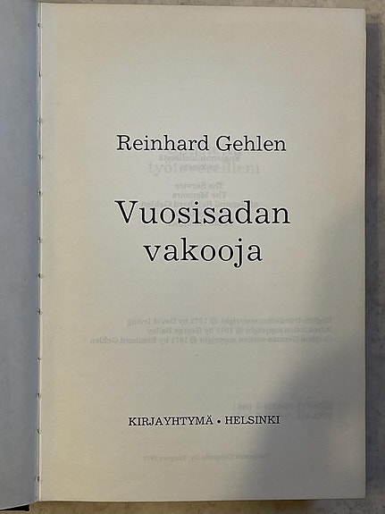 Gehlen: Vuosisadan vakooja