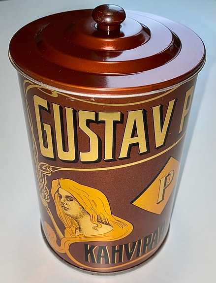 Gustav Paulig -kahvipurkki (1976)