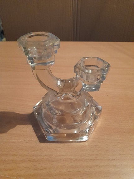 Art Deco Riihimäen Lasi kynttilänjalka