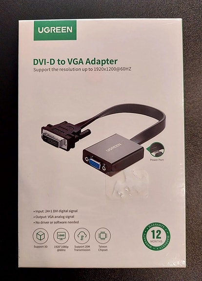 UUSI UGREEN DVI-D uros - VGA naaras aktiivimuunnin