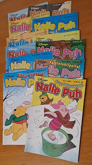 Nalle Puh -sarjakuvalehden vuosikerta 1999, 12 kpl