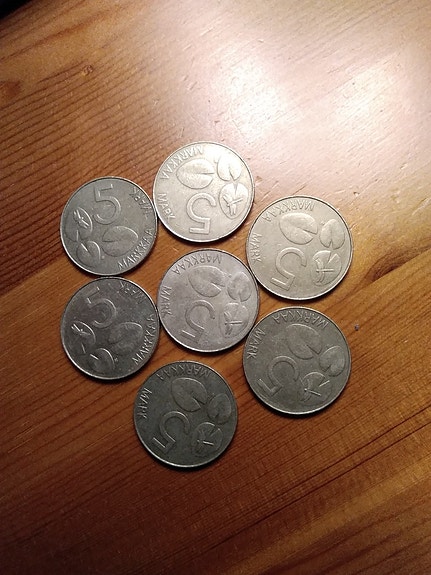 5 markan kolikot