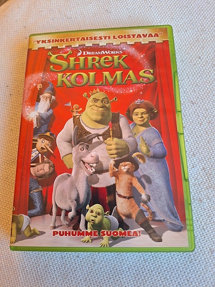 Shrek kolmas lasten DVD