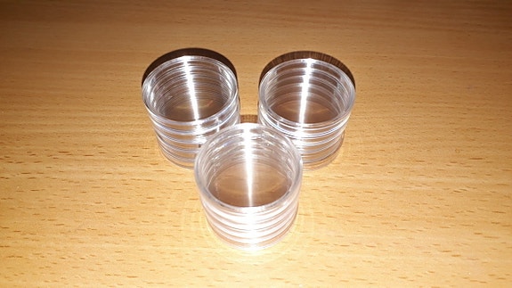 Kolikkokapselit 15kpl 30mm 5 Euro