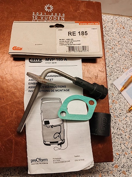Calix RE185 lohkolämmitin Peugeot 405