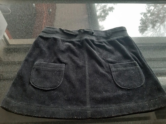 Lindex musta hame velour 110-116 cm