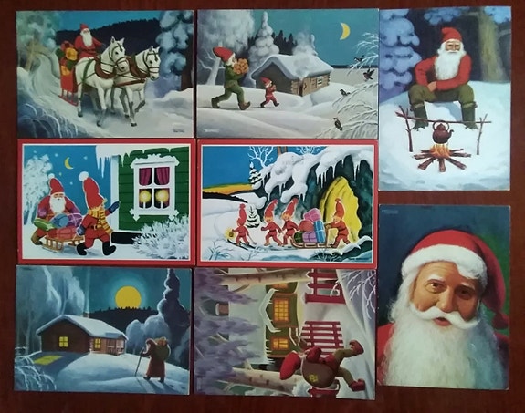 Teuvo Koskinen "Teutori" joulukortit