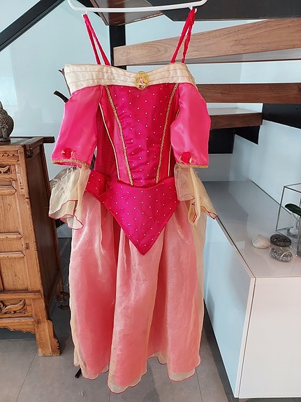 Disney Tähkäpää rooliasu pun. 122- 128 cm