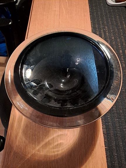 Lasimalja Iittala / Nuutajärvi v. 1963 sign. Jaakko Niemi