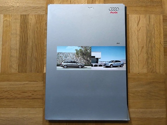 Esite Audi A4 B6 Sedan ja Avant vuodelta 2002
