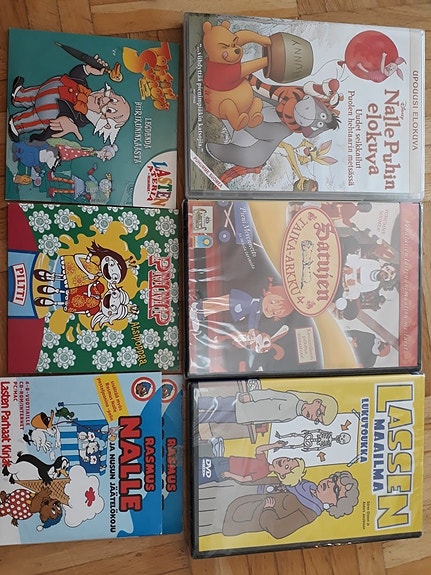 Lasten DVD-elokuvia, osa uusia + CD-ROM
