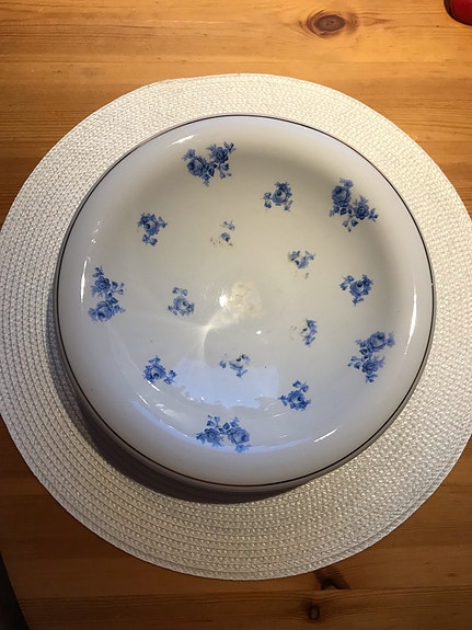 Arabia sininen ruusu kulho / astia