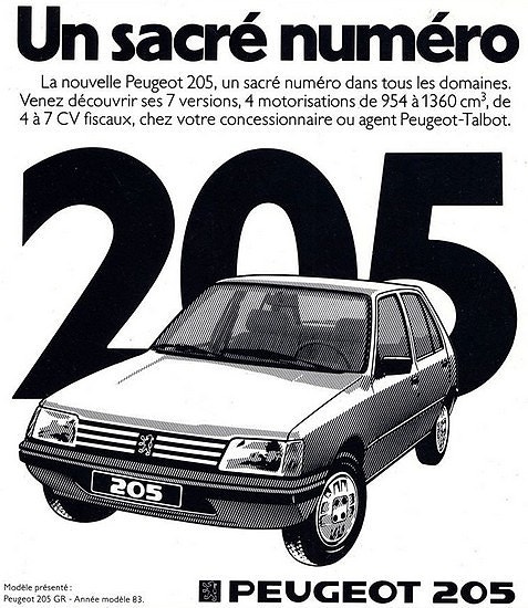 Peugeot 205 puretaan osia ja varaosia
