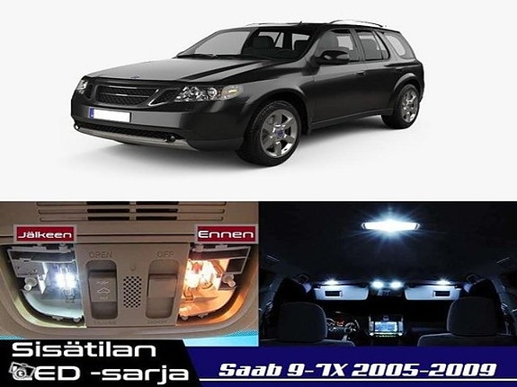 Saab 9-7X Sisätilan LED -muutossarja – 14 kpl – Plug & Play