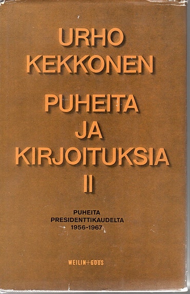 Urho Kekkosen puheita ja kirjoituksia 2