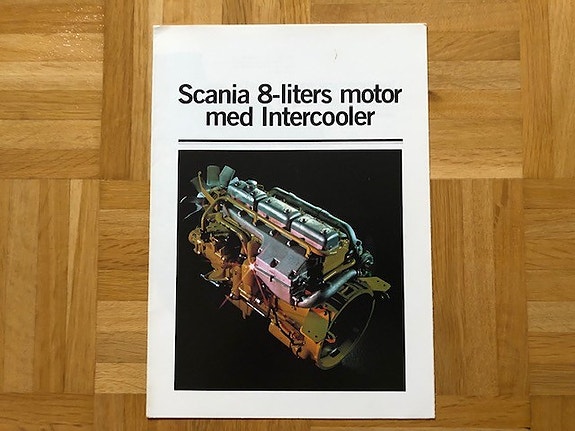 Esite Scania 82 8-litran moottori DSI 8, 1980-luku