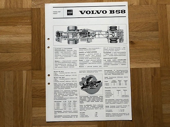 Esite Volvo B58 linja-auto 1966