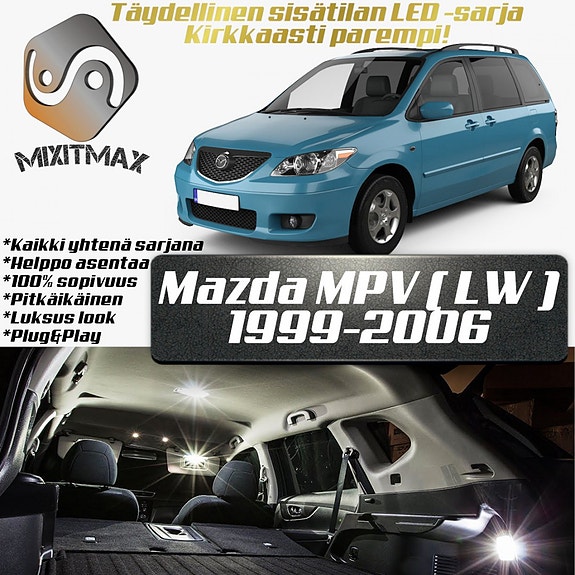 Mazda MPV (LW) Sisätilan LED -muutossarja – 12 kpl – Plug & Play