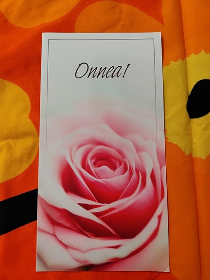 Ruusu onnittelu kortti