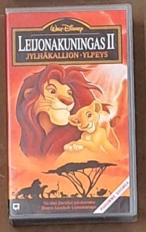 Leijonakuningas II jylhäkallion ylpeys vhs