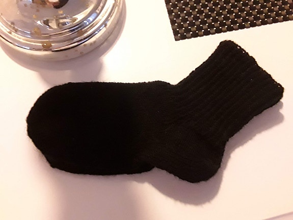 Mustat Käsinkudotut Villasukat