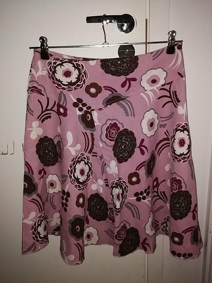JAAKKO SELIN vaaleanpunainen kukikas design hame M